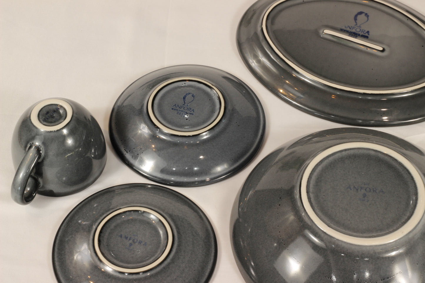 Anfora Denali Grey- Brunch for Two Set