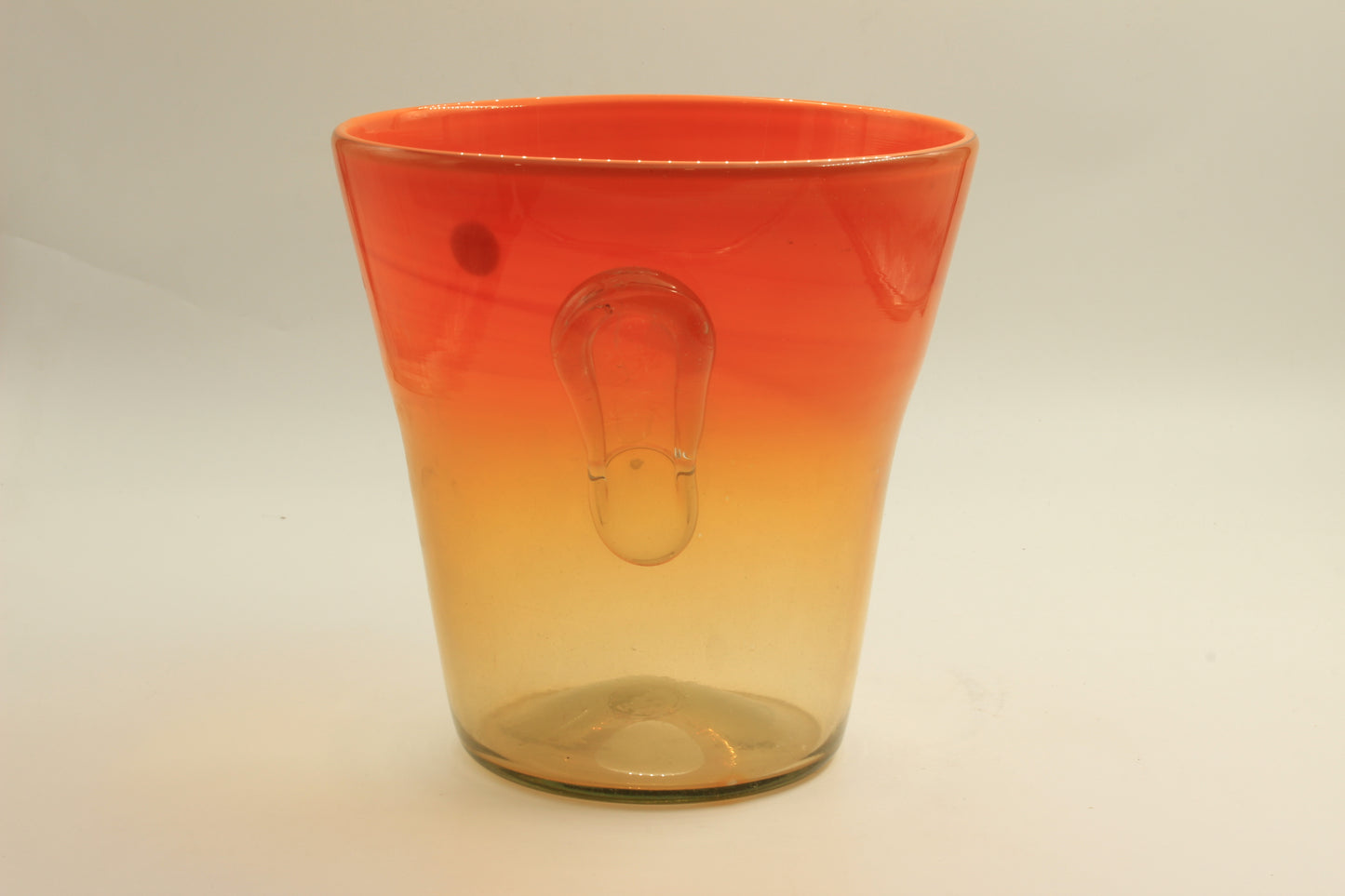 Blown Glass Ice Container
