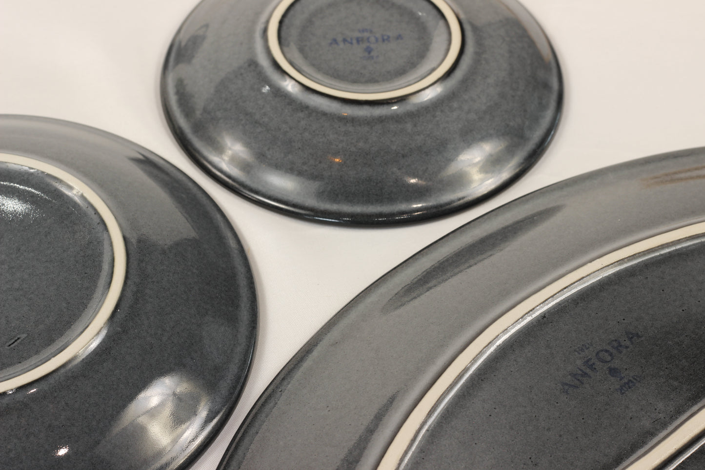 Anfora Denali Grey- 20 Piece Full Family Dinnerware Set