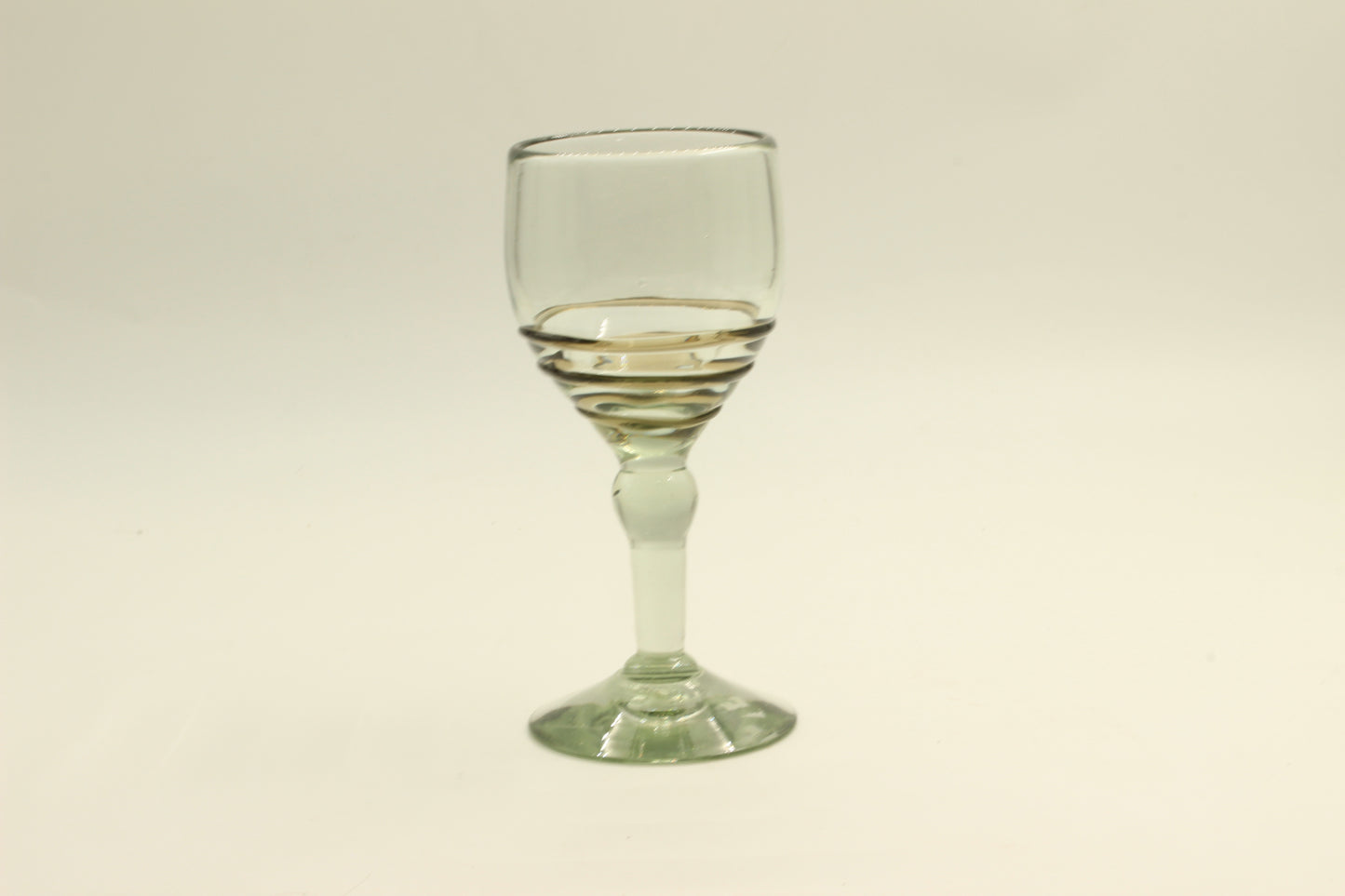 Dark Transparent Blown Glass Set