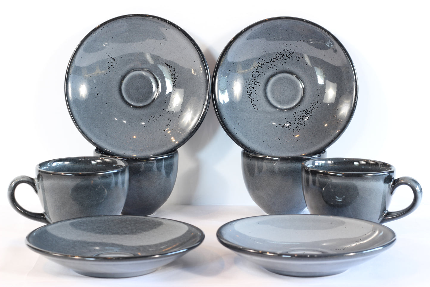Anfora Denali Grey- Cappuccino Quad Set