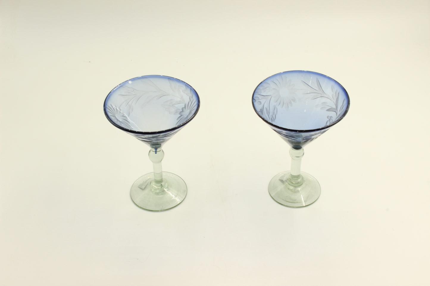 Purple Blown Glass Set