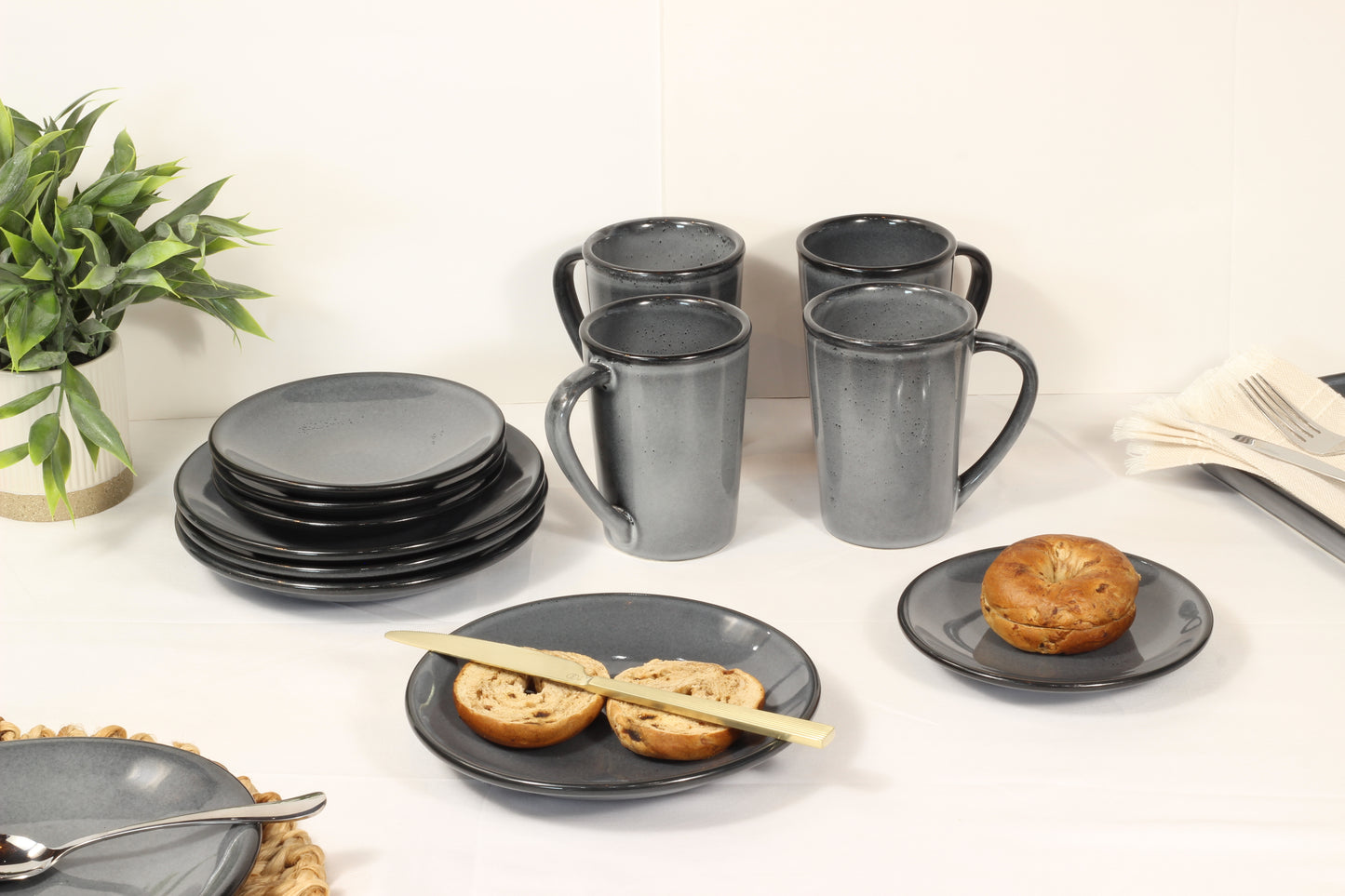Anfora Denali Grey- Dessert Time Set
