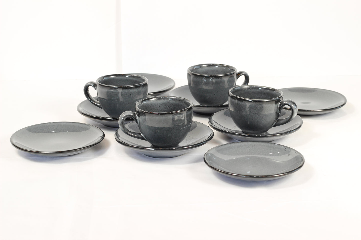 Anfora Denali Grey- Coffee Lover's Set (For 4)