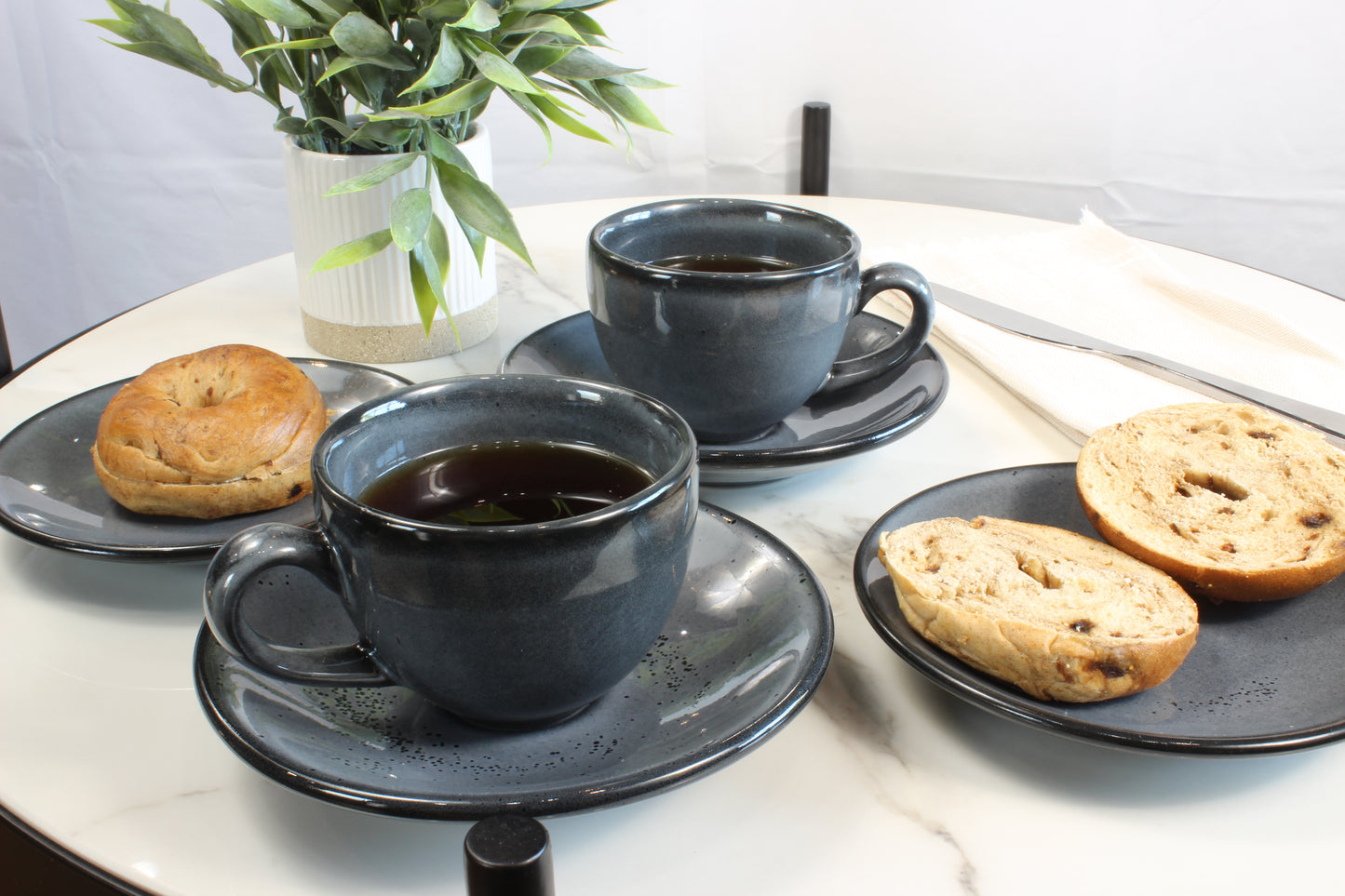 Anfora Denali Grey- Coffee Lover's Set (For 2)
