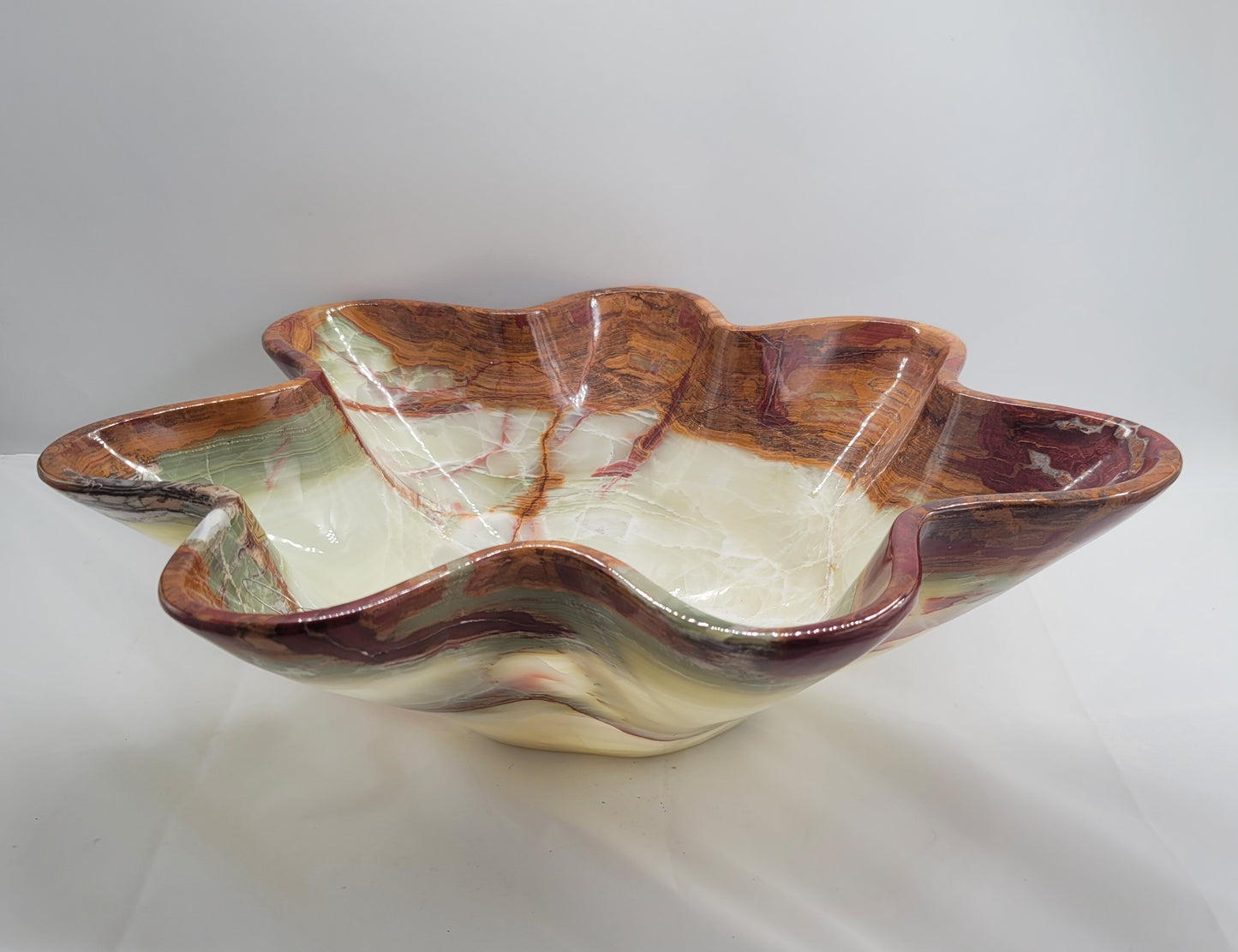 Green/Brown Medium Onyx Centerpiece