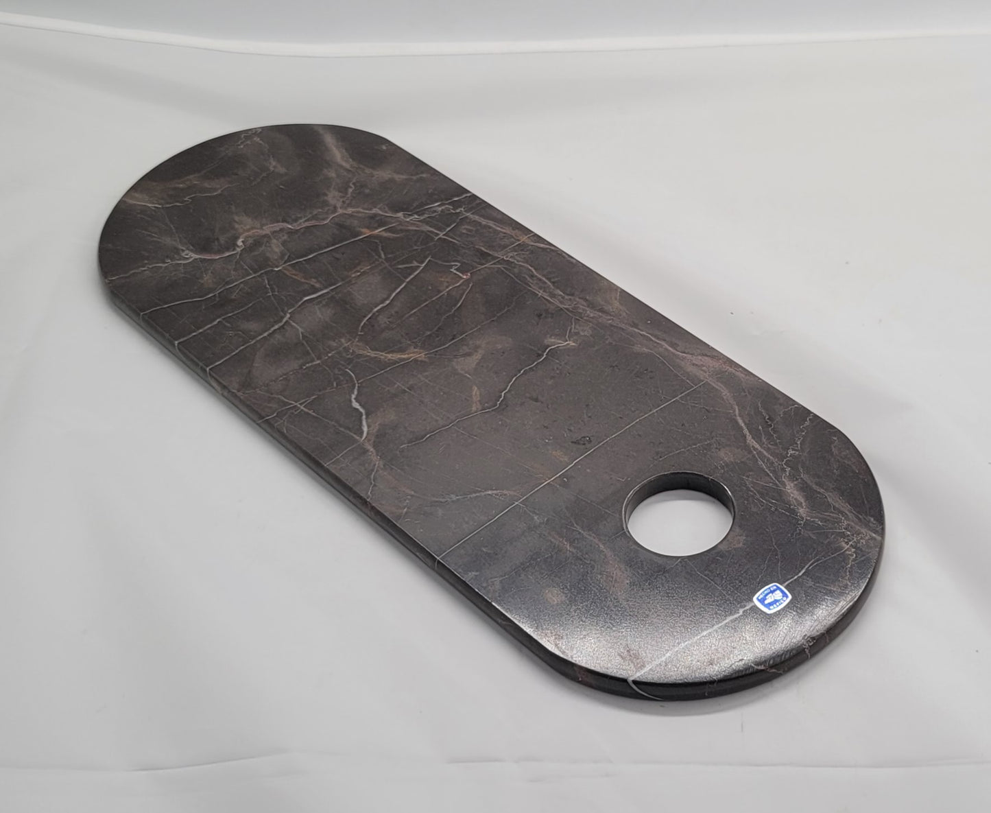 Gray Marble Oval Cutting Board