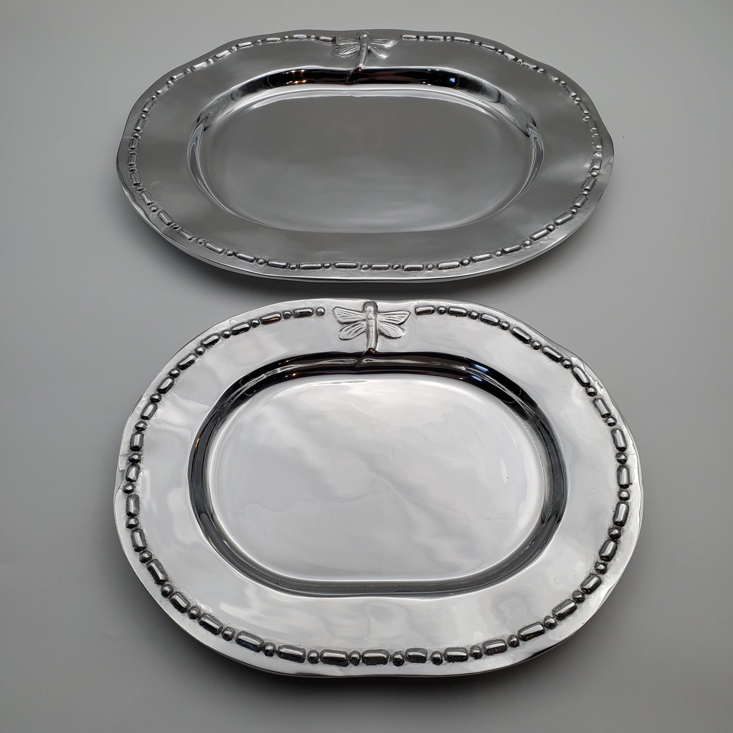 2pc Dragonfly Serving Tray Set