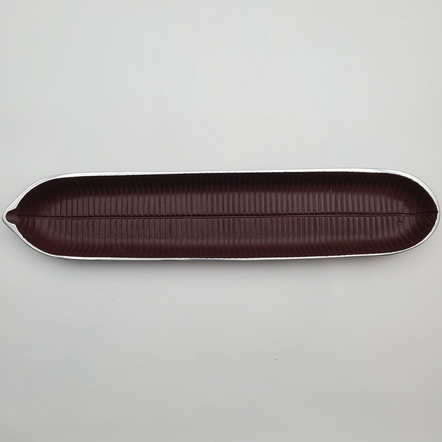 2pc Canoe Bread Tray White/Brown
