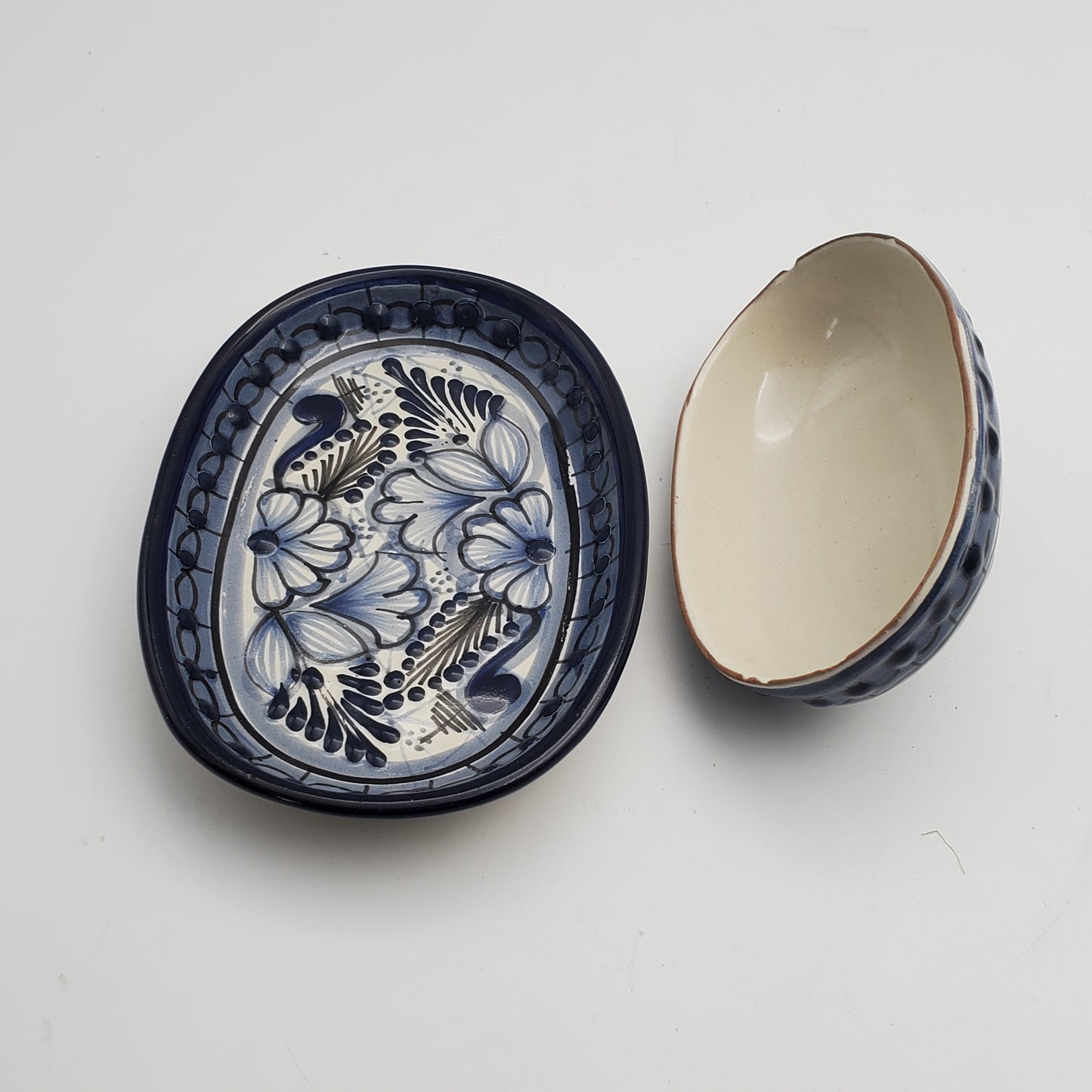 2pc Talavera Butter Dish w/ Lid