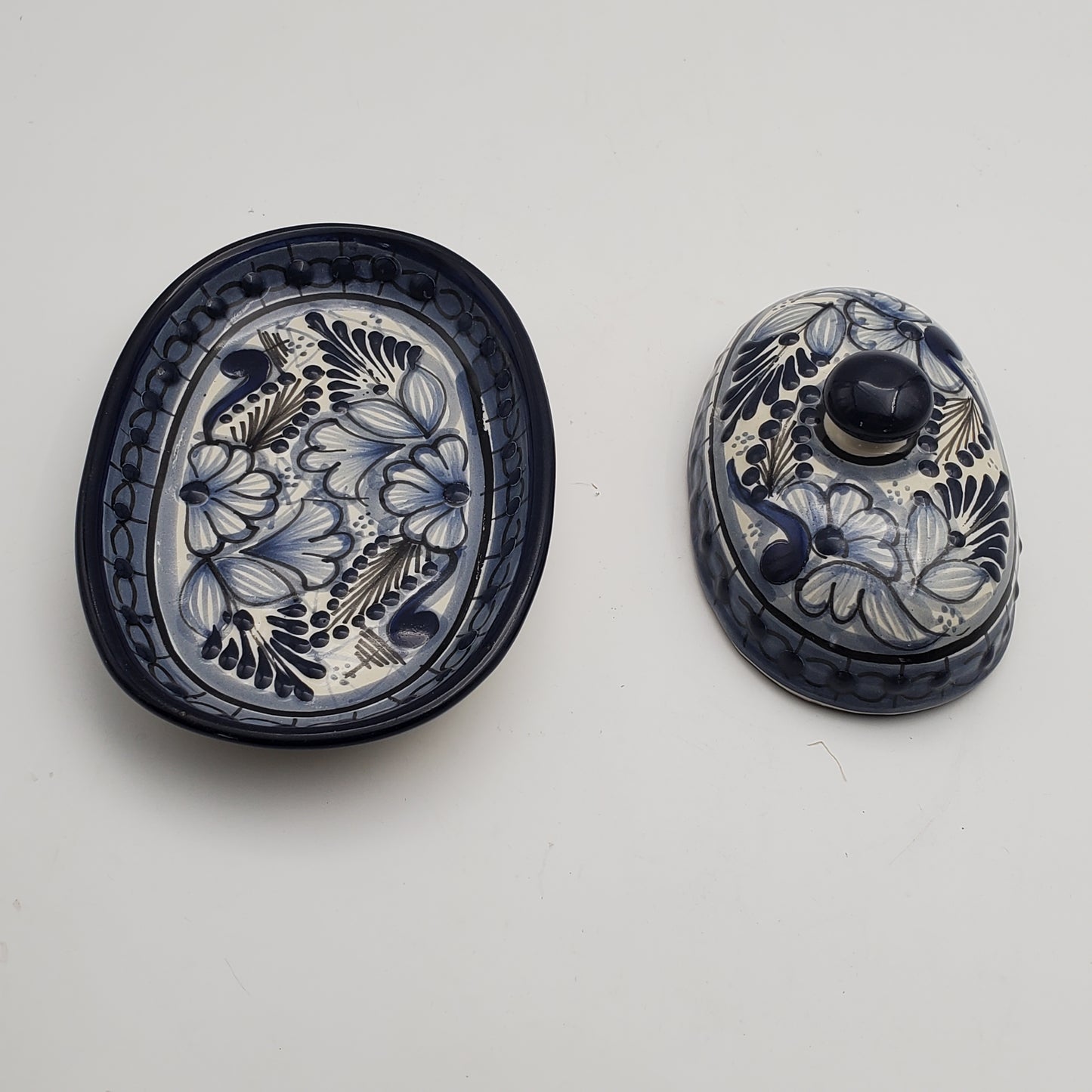 2pc Talavera Butter Dish w/ Lid