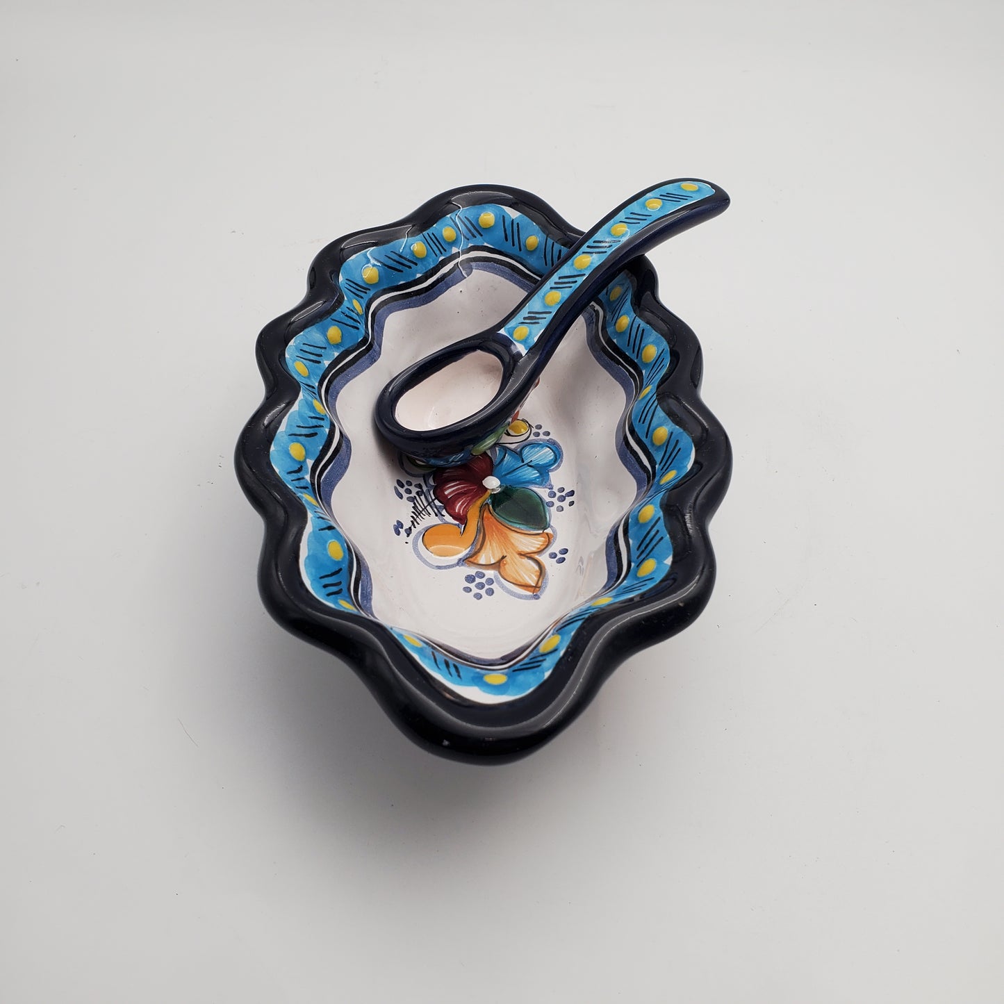 2pc Talavera Serving Bowl w/ Spoon