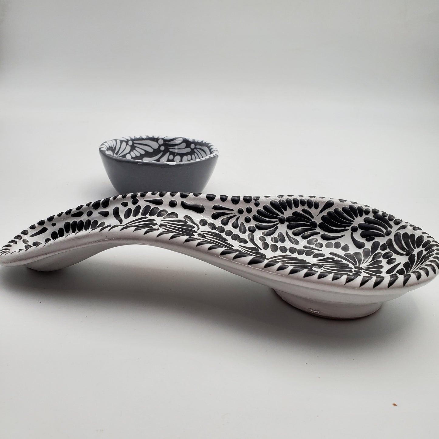 2pc Talavera Serving Dish + Spoon Rest Set