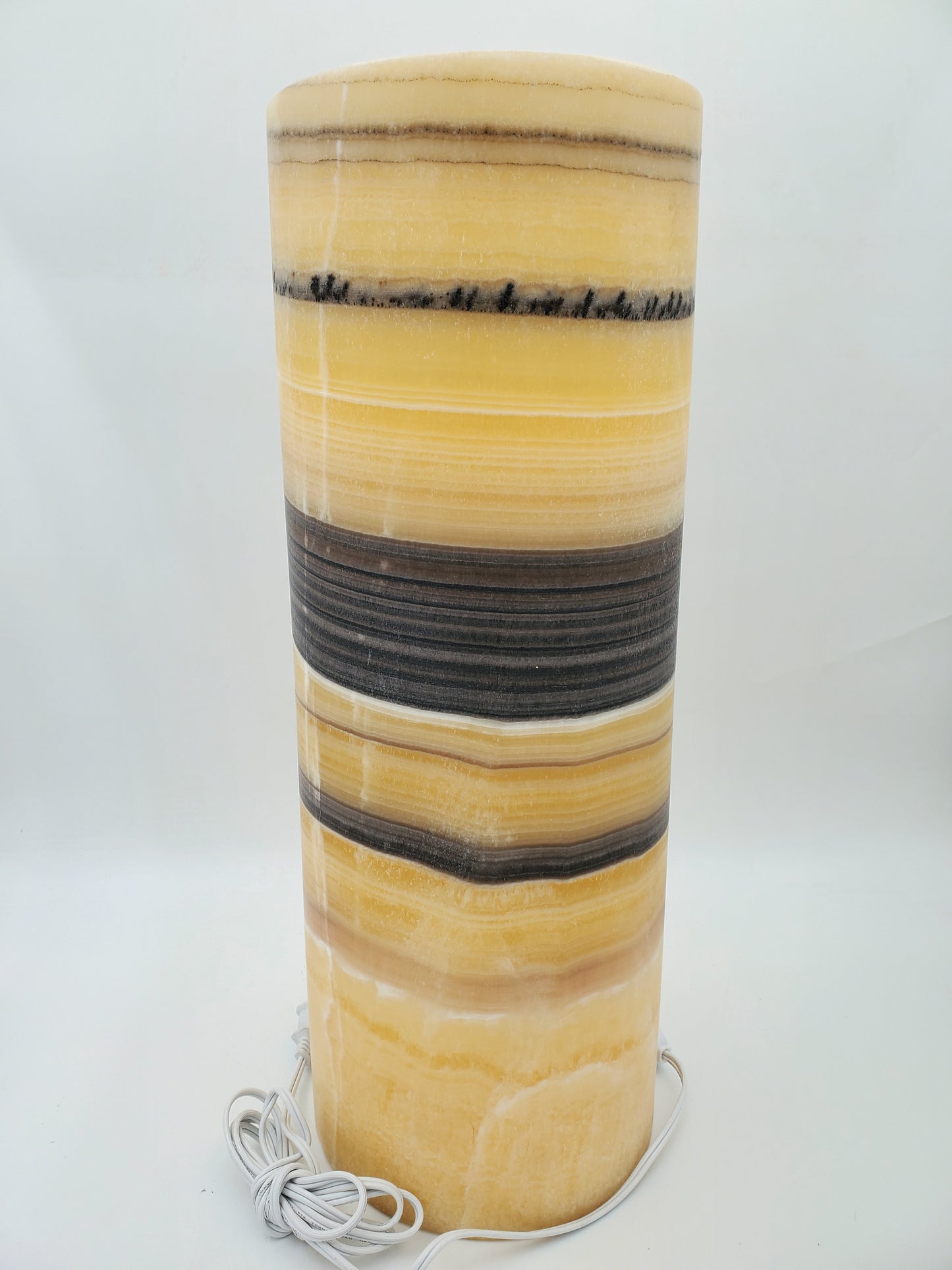 Orange Calico Onyx Lamp