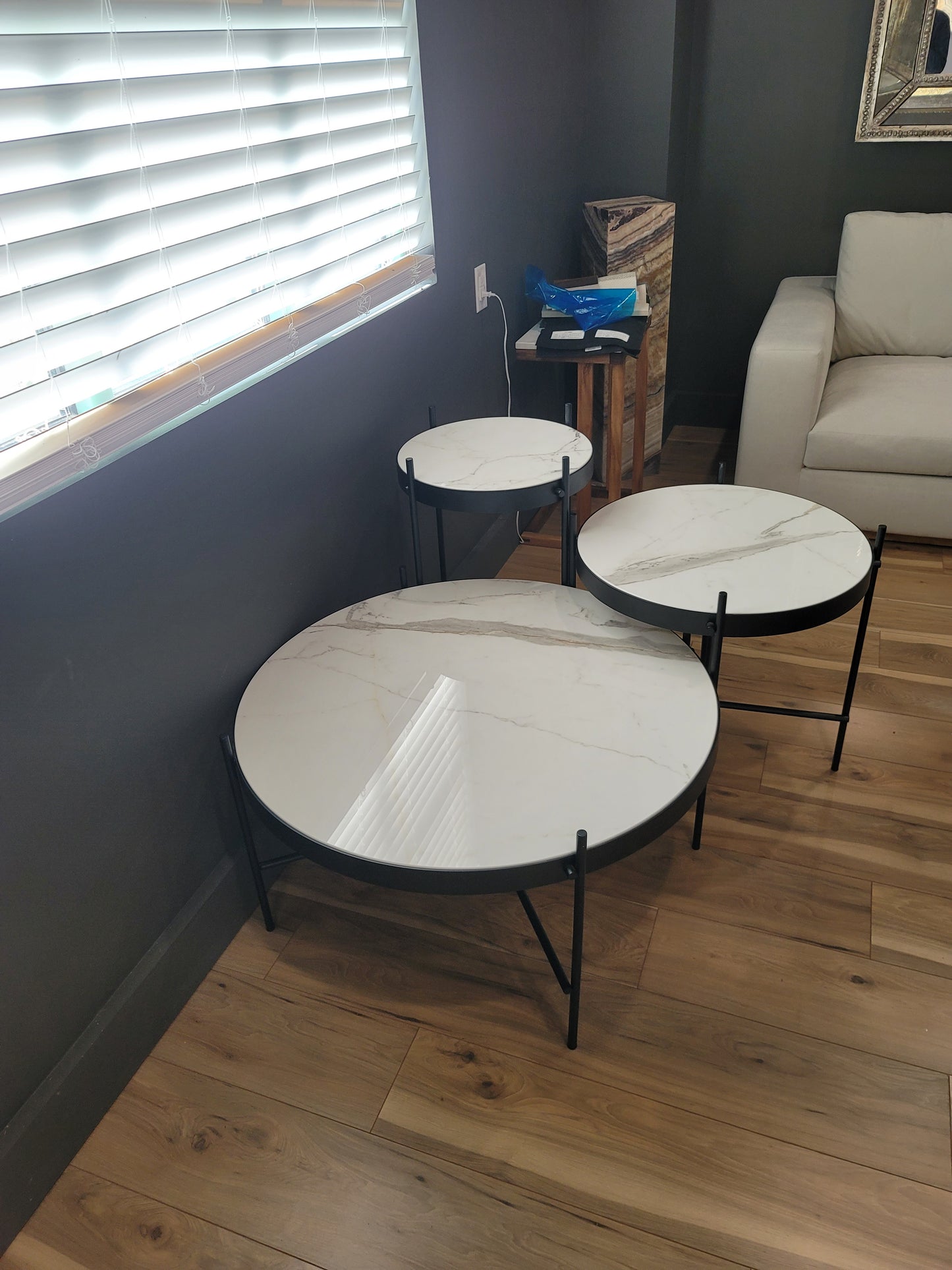 San Miguel 3pc Coffee & End Table Set