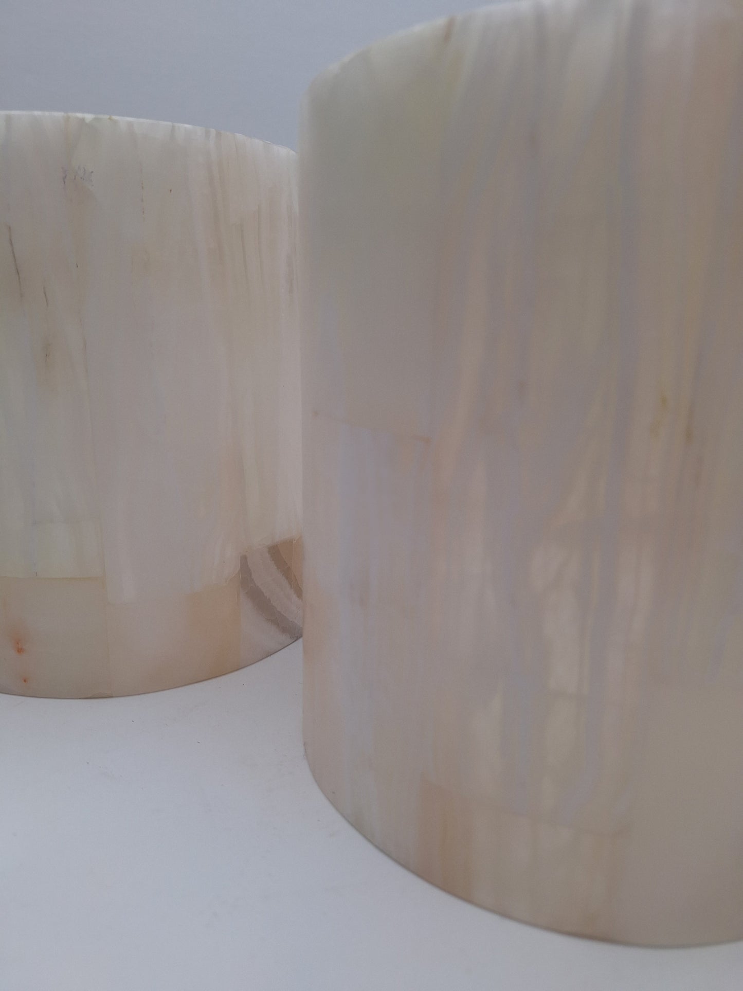 White Onyx Wall Sconce Set