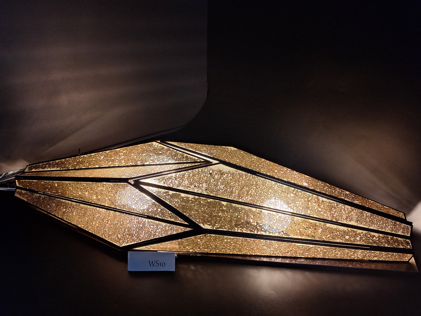 Distressed Tin & Glass Wall Sconce