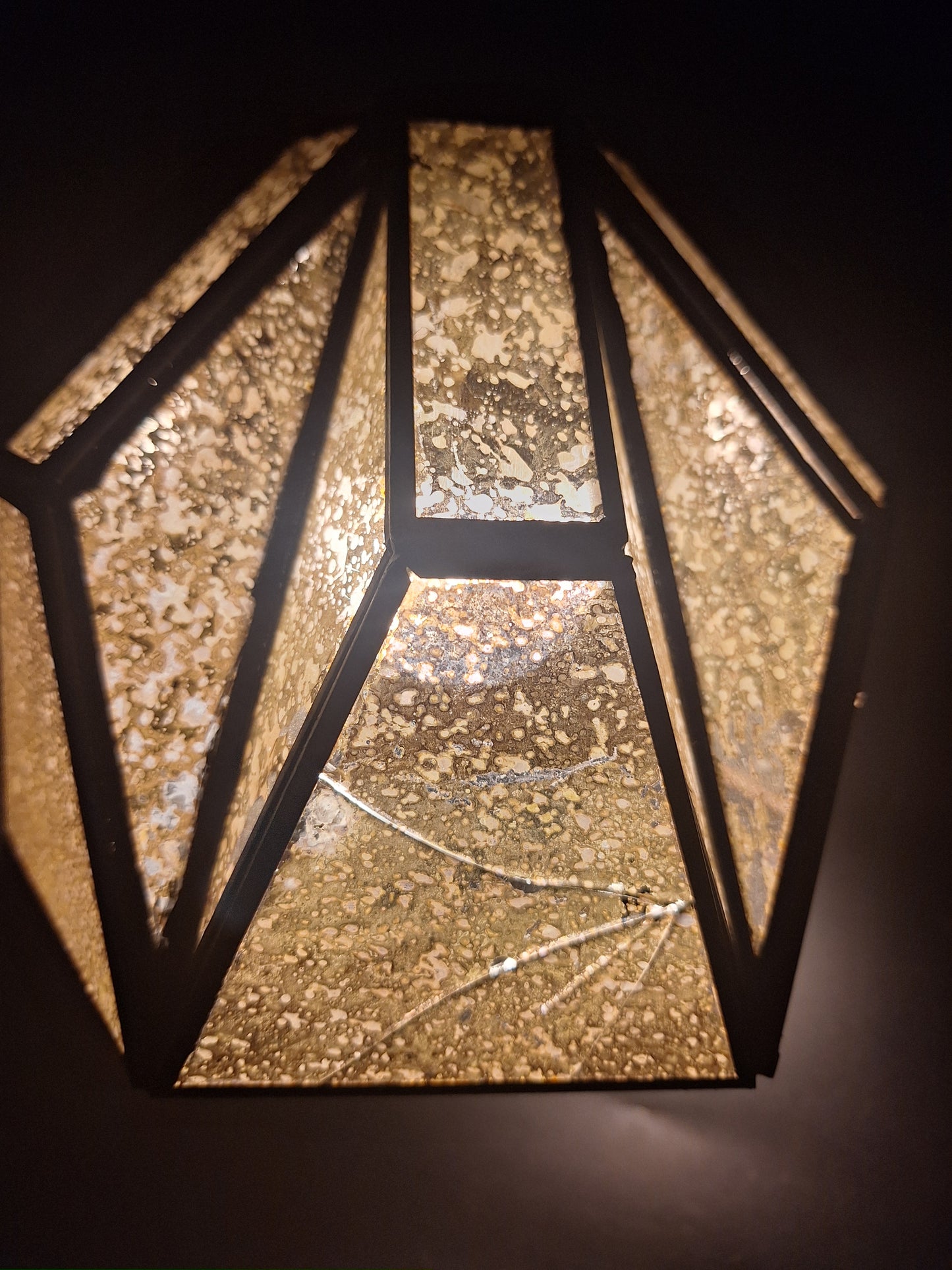 Small Bell Gold Tin Geometric Ceiling Pendant Lamp