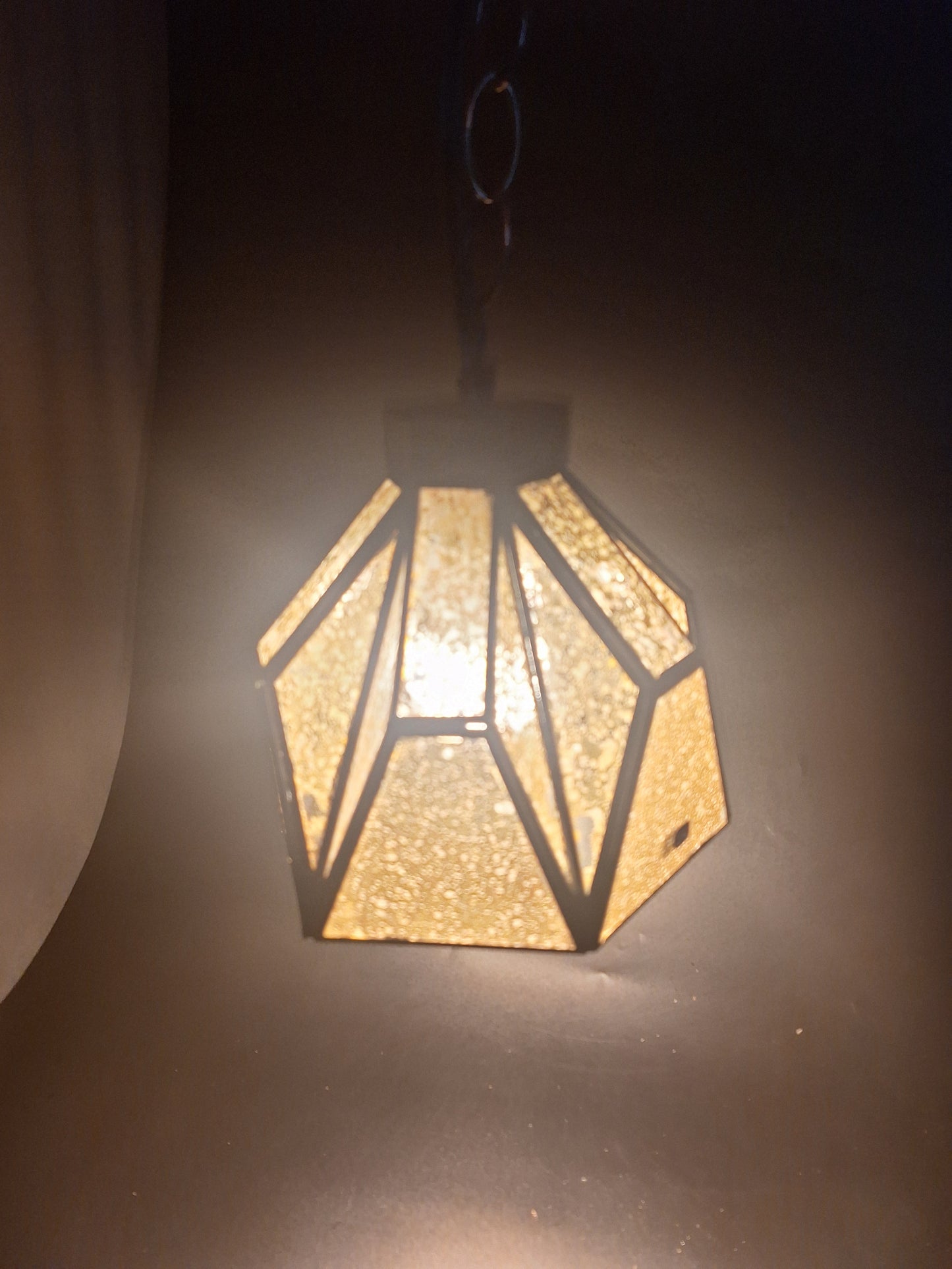 Small Bell Gold Tin Geometric Ceiling Pendant Lamp