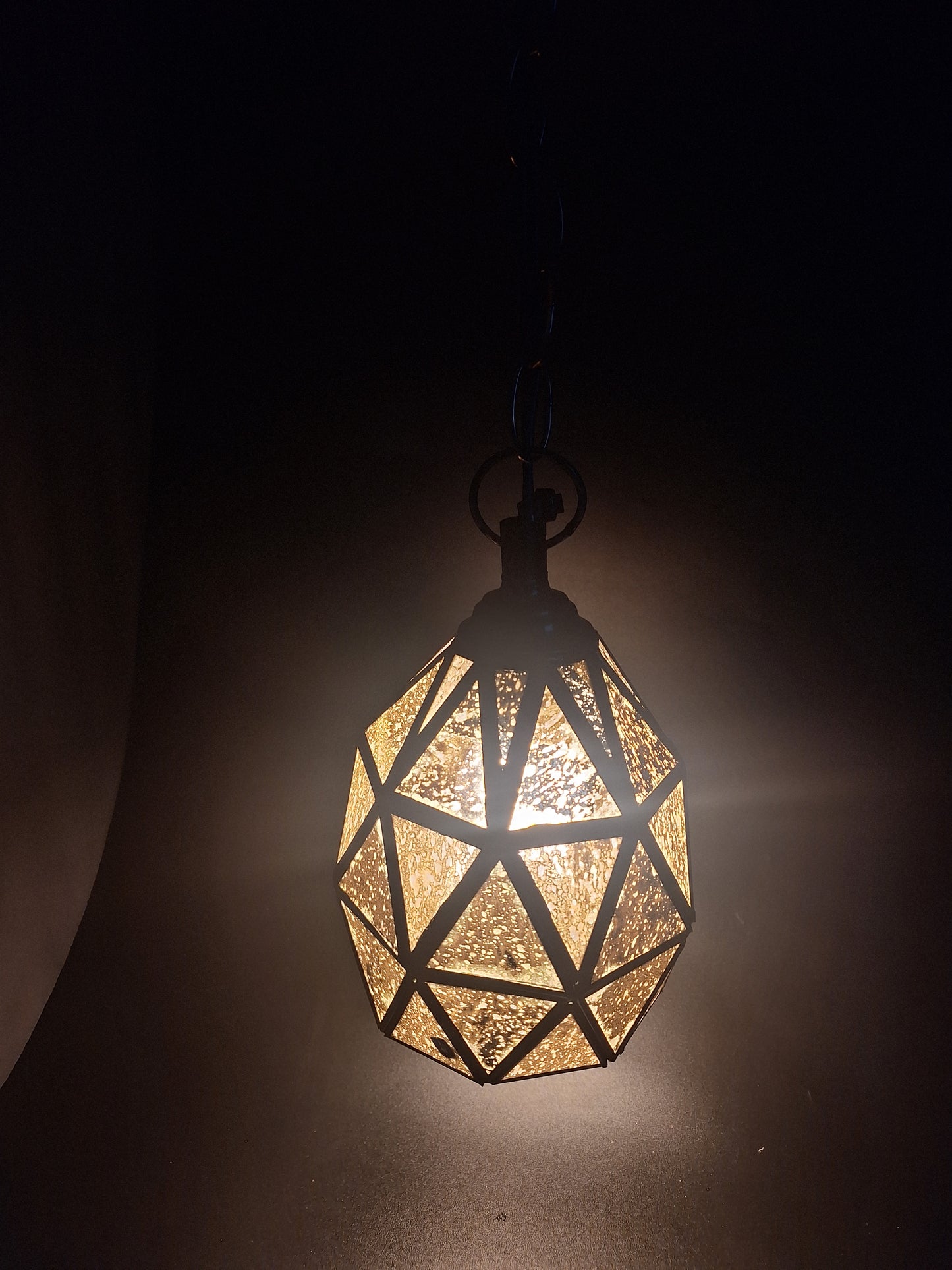Small Pineapple Gold Tin Geometric Ceiling Pendant Lamp