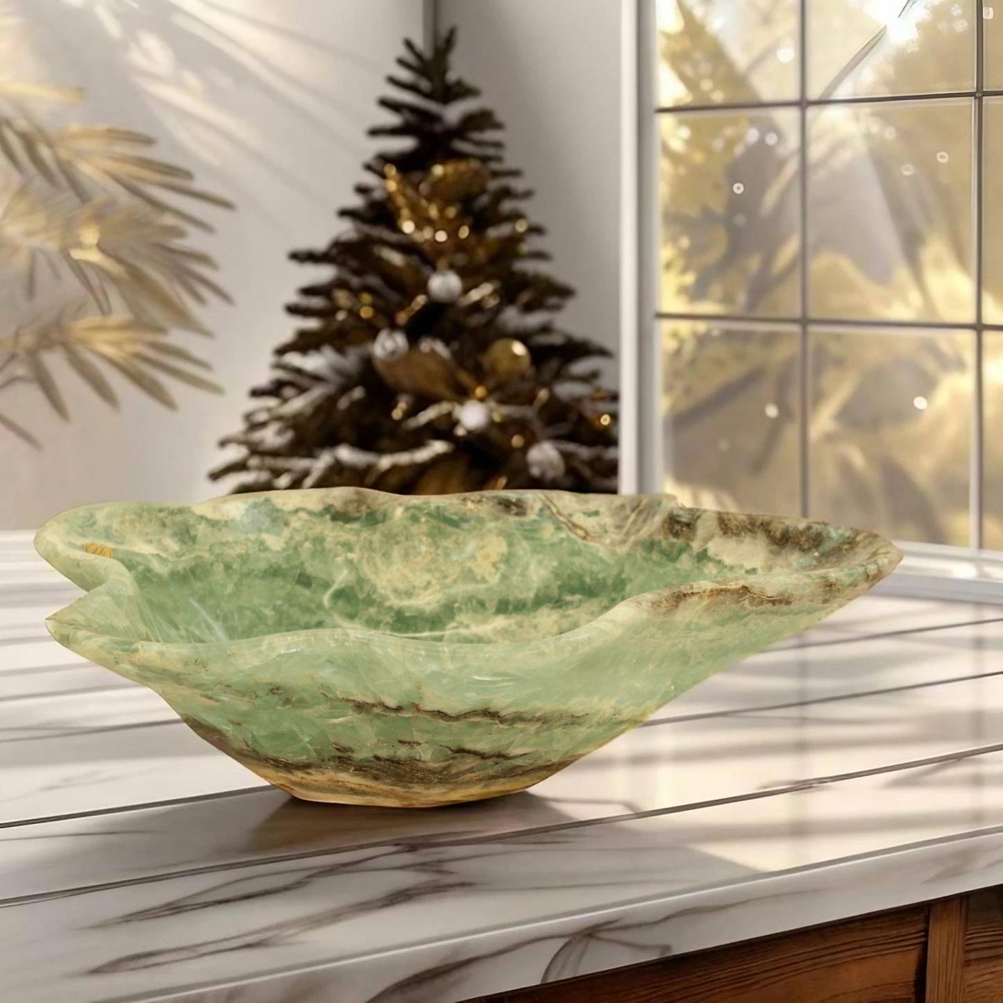 Green Aurora Fluorite Centerpiece