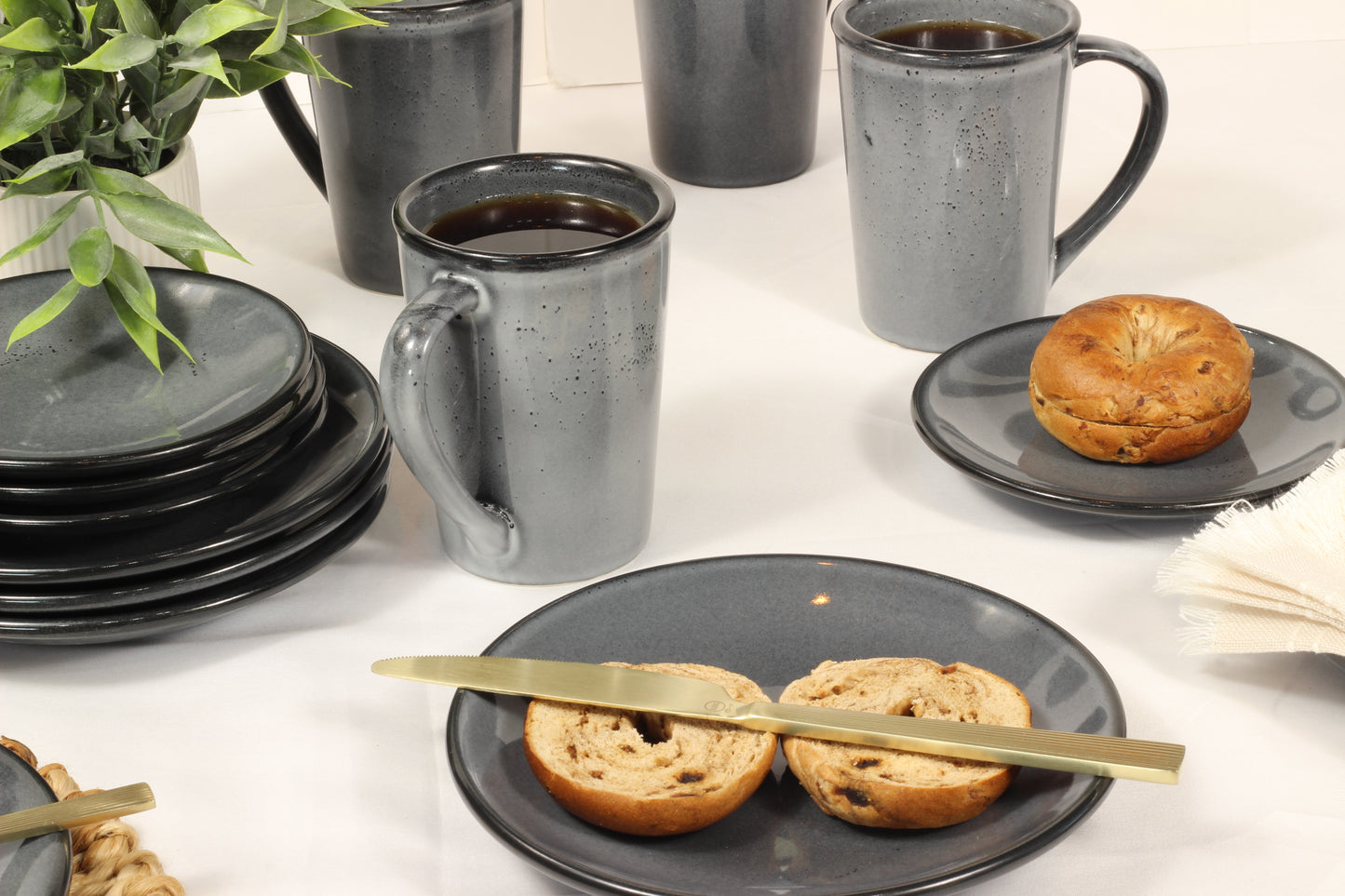 Anfora Denali Grey- Dessert Time Set