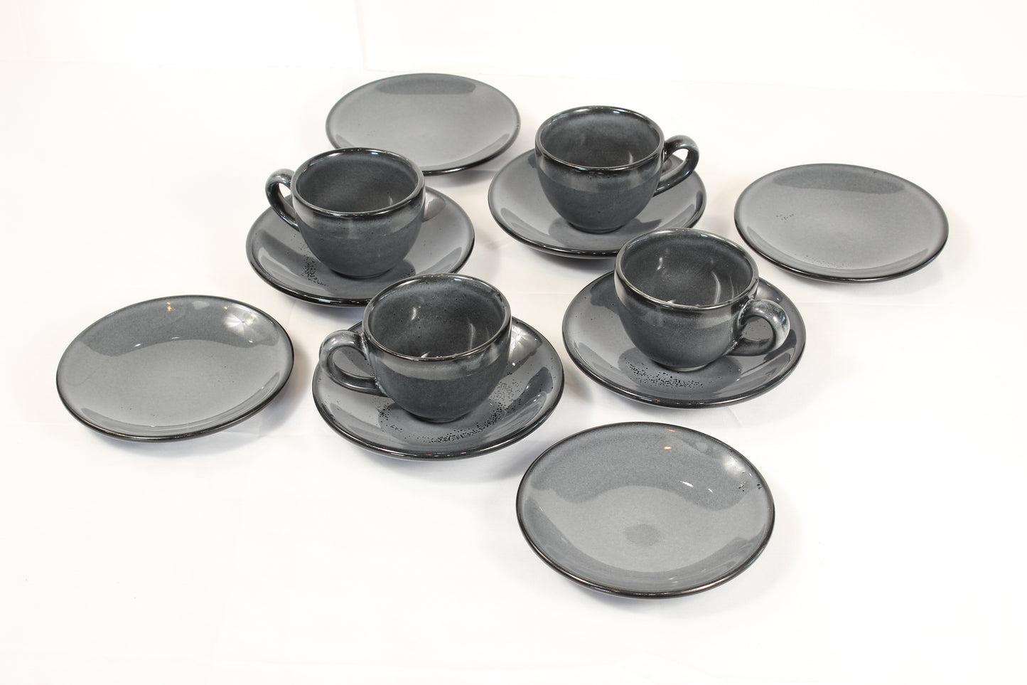Anfora Denali Grey- Coffee Lover's Set (For 4)