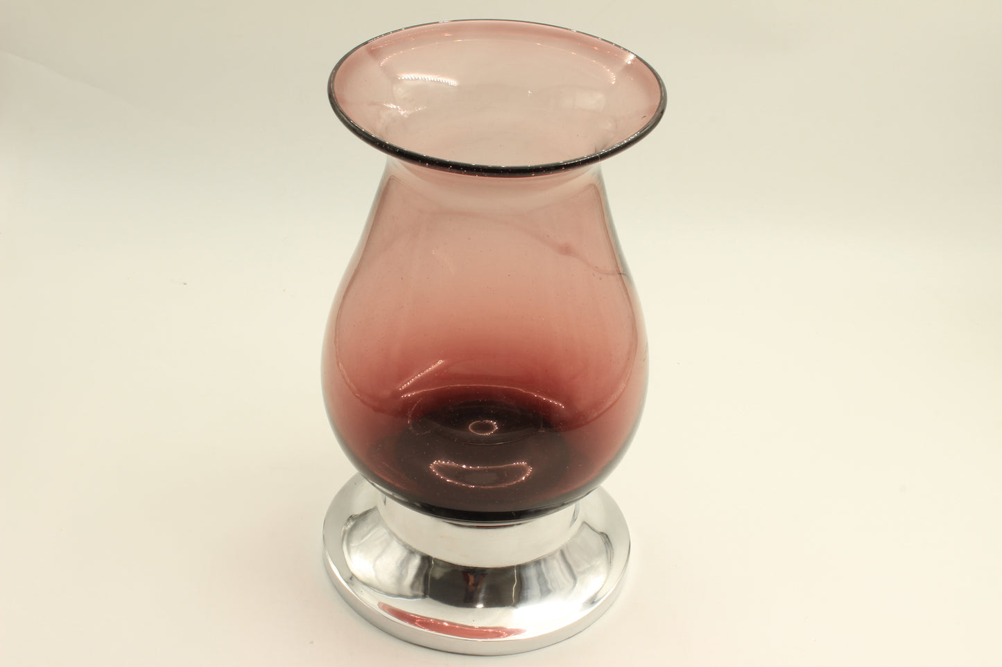 Dark Red Blown Glass vase