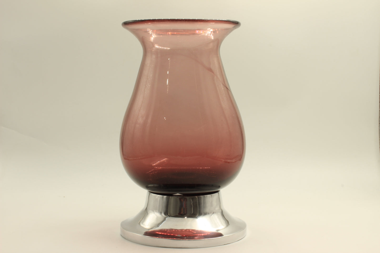 Dark Red Blown Glass vase