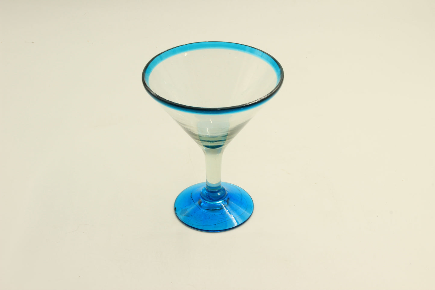 Blue Tip Margherita Blown Glass Set