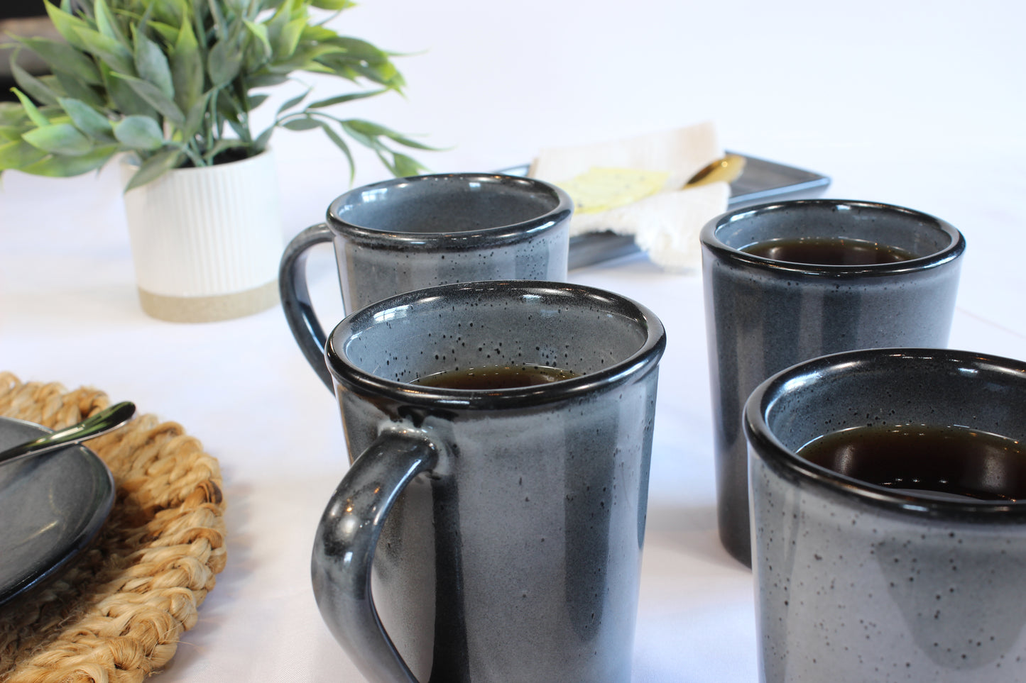 Anfora Denali Grey- Basic 8pc Mug Set