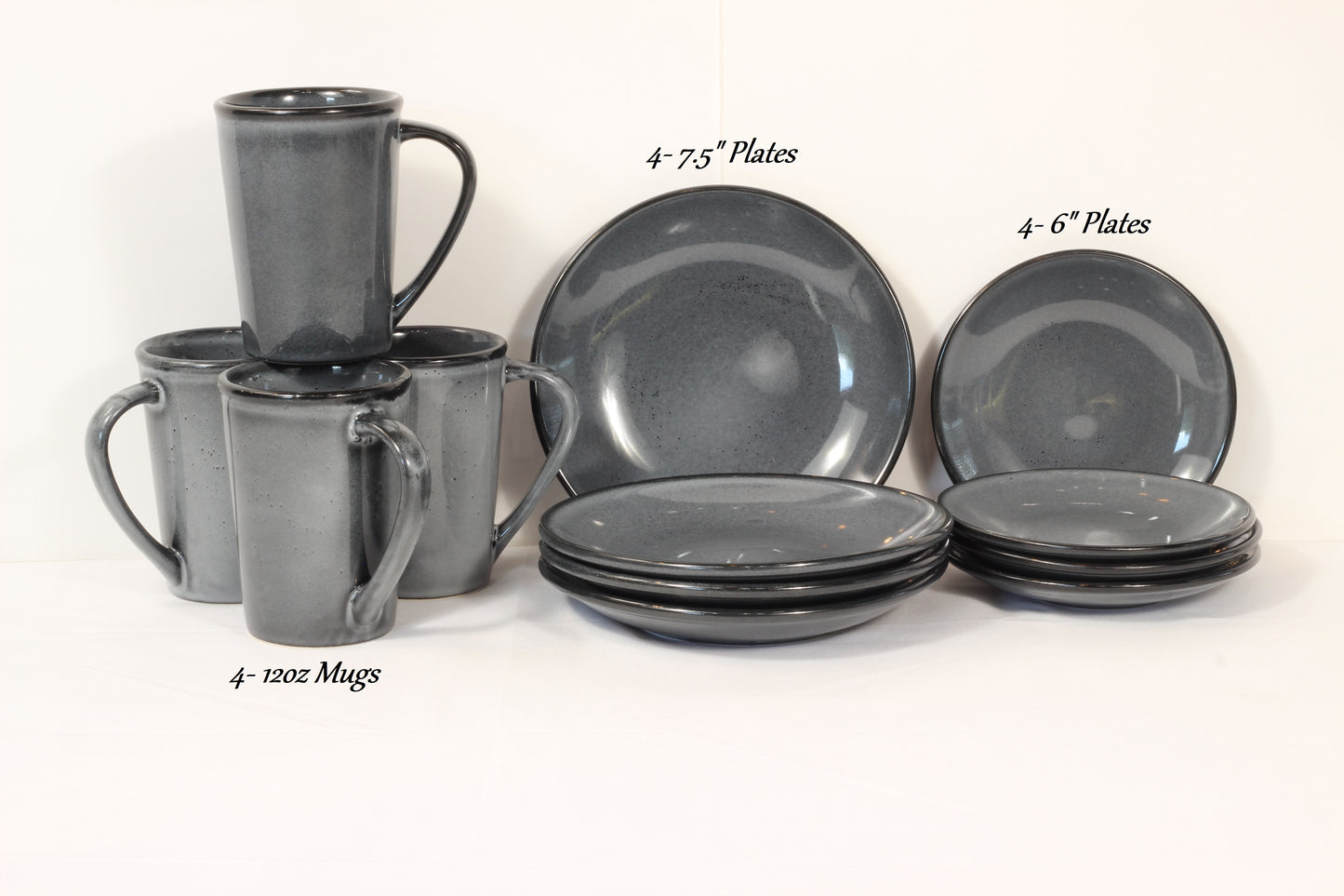 Anfora Denali Grey- Dessert Time Set