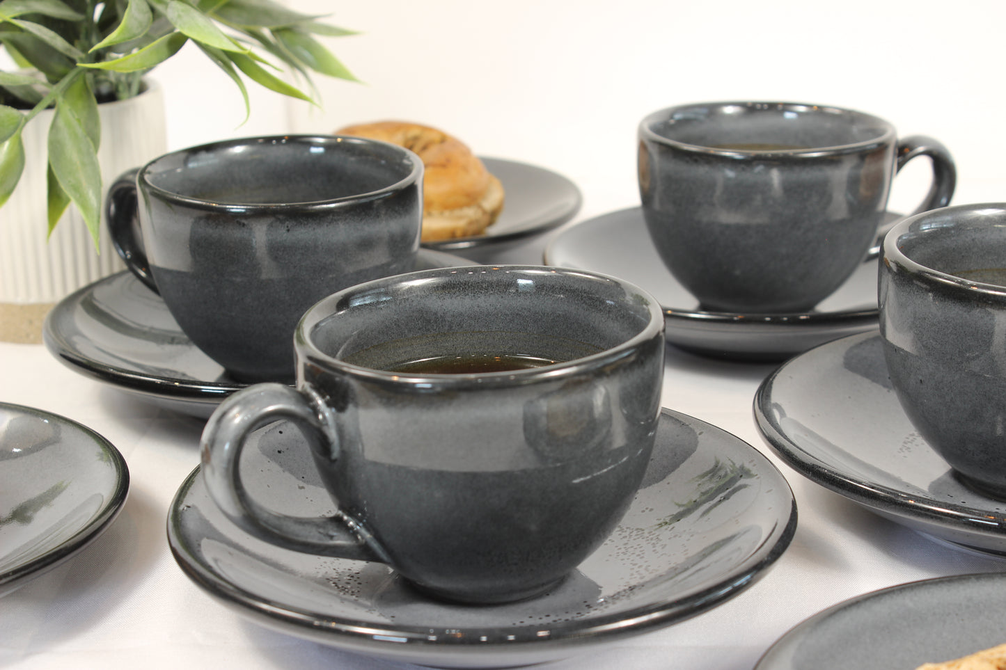 Anfora Denali Grey- Coffee Lover's Set (For 4)