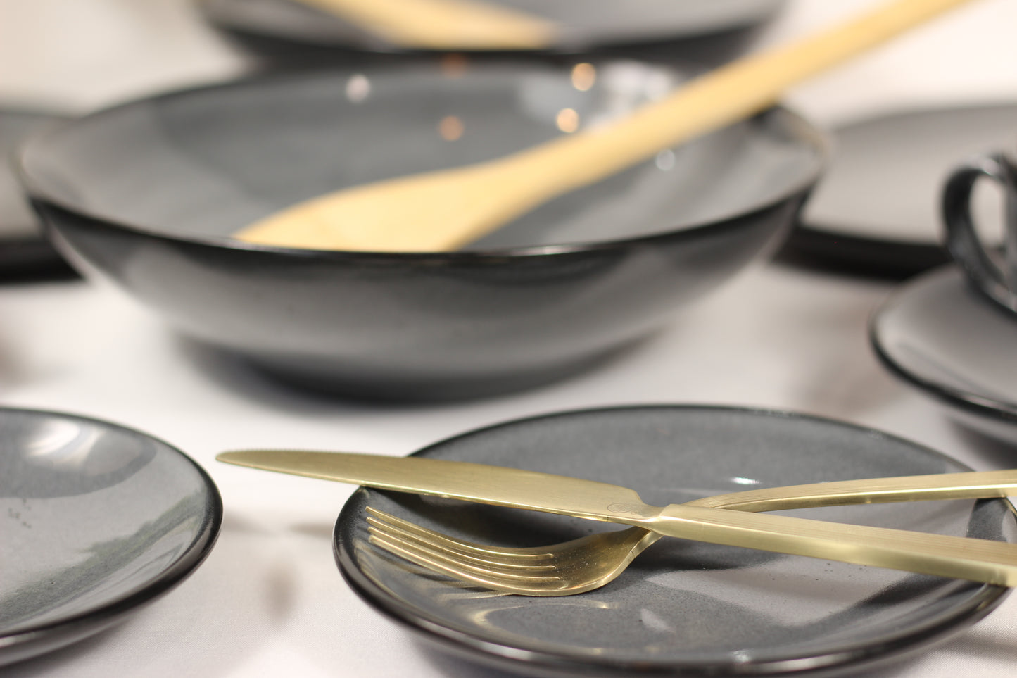 Anfora Denali Grey- Brunch for Two Set