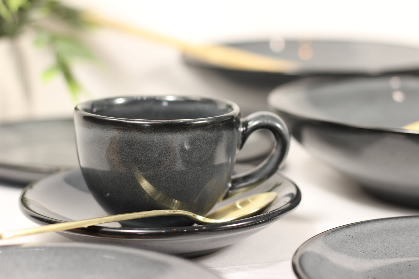 Anfora Denali Grey- Brunch for Two Set
