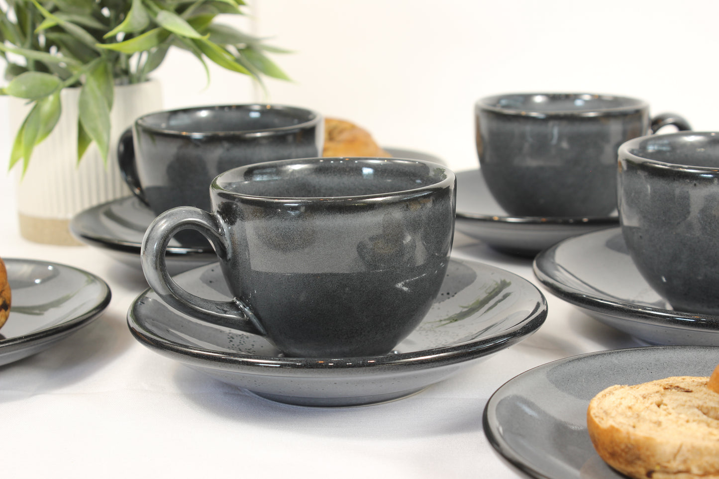 Anfora Denali Grey- Coffee Lover's Set (For 4)