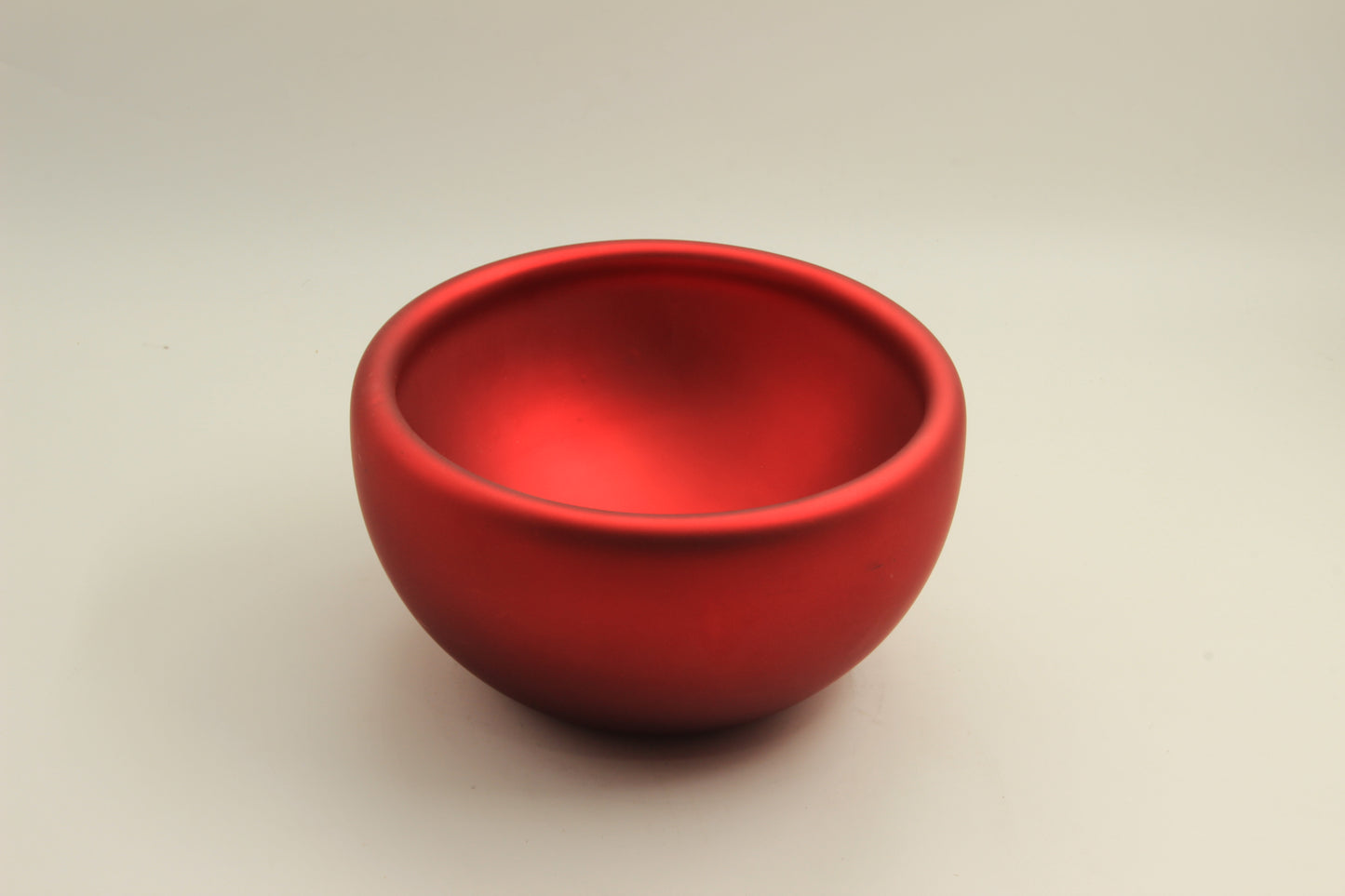 Red Diffused Blown Glass Bowl