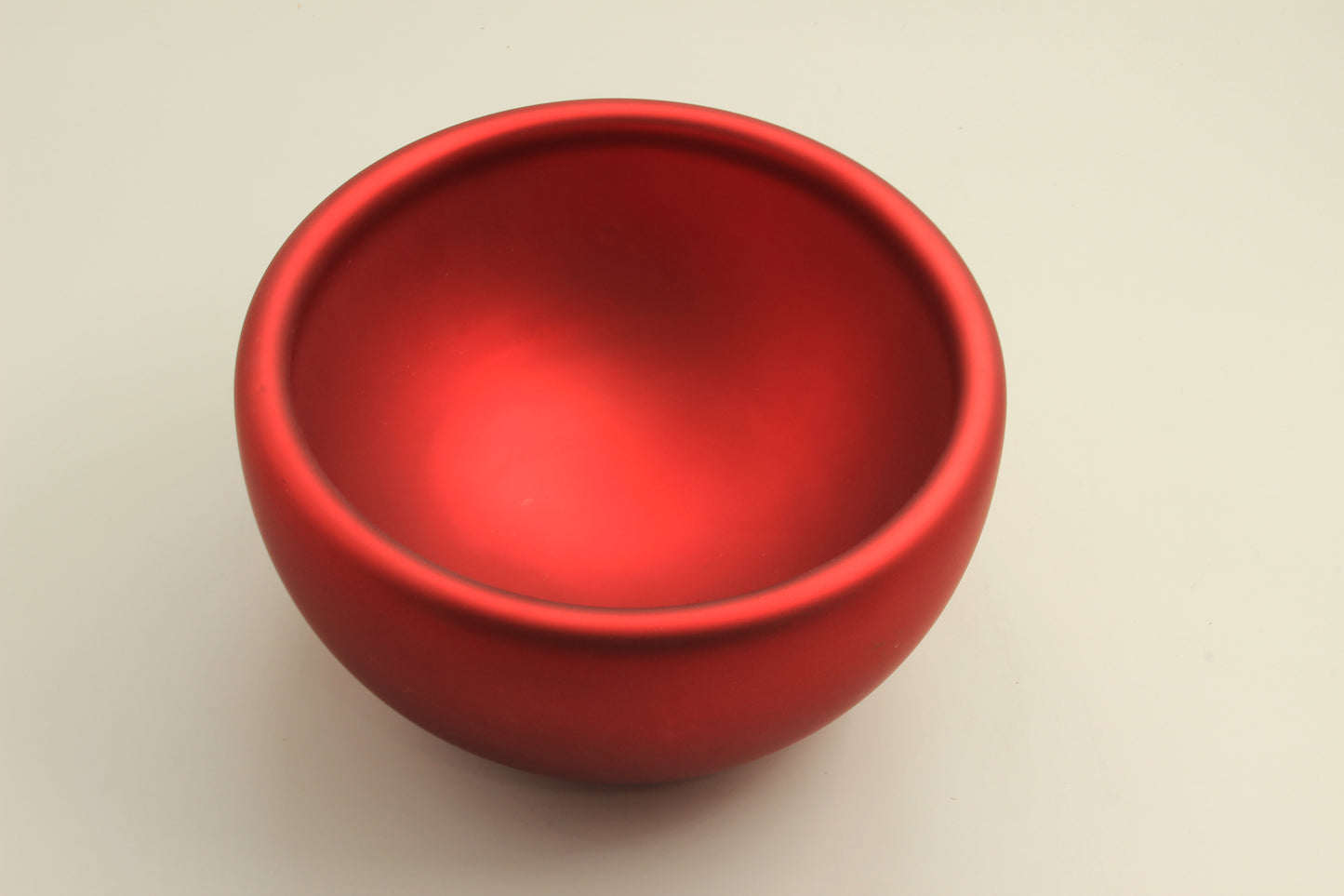Red Diffused Blown Glass Bowl