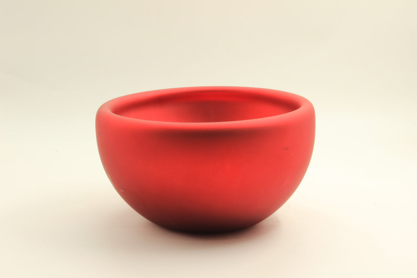 Red Diffused Blown Glass Bowl