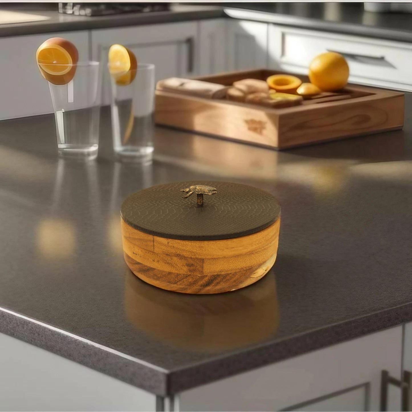 Black Beetle Wood Tortilla Holder