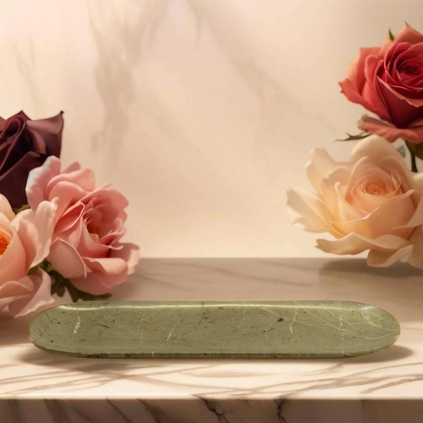 Gray Marble Food/Decorative Tray
