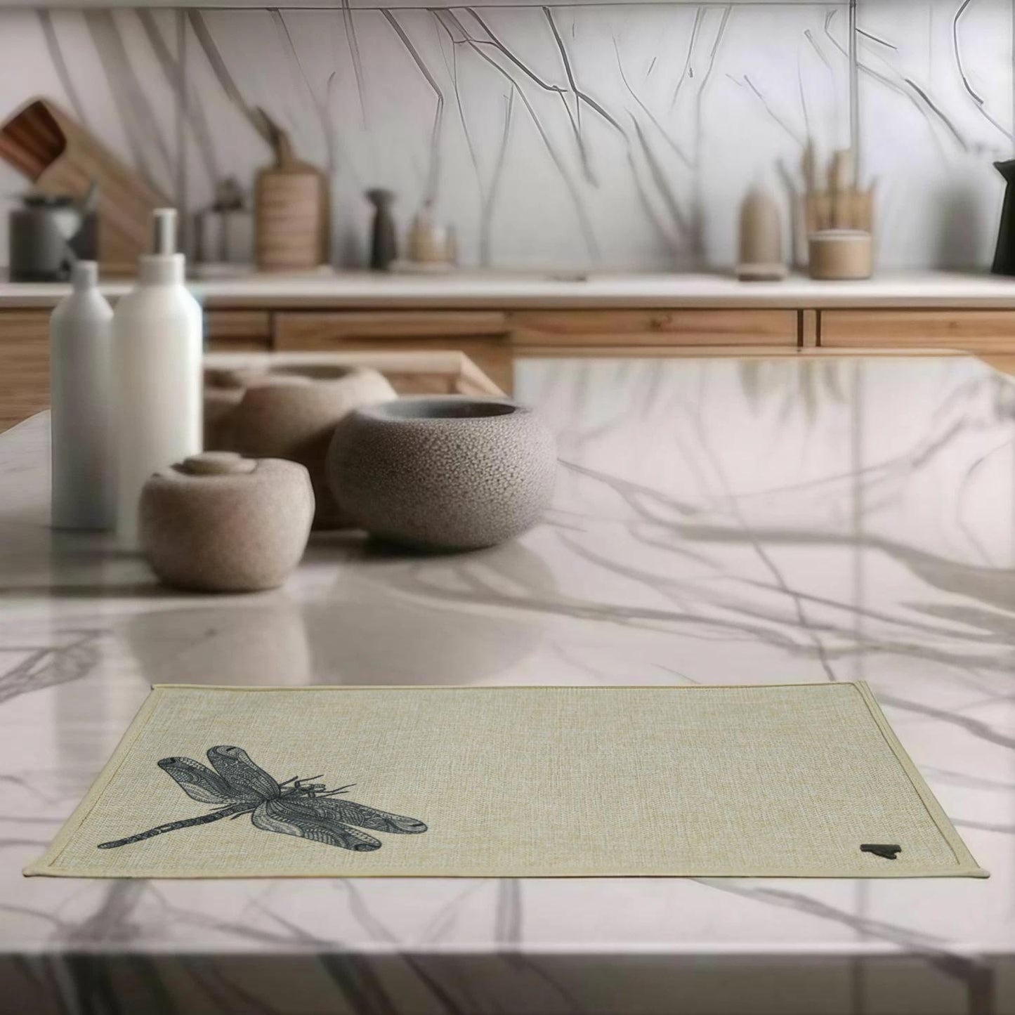 Hemp Dragonfly Placemat Set (Set of 6)