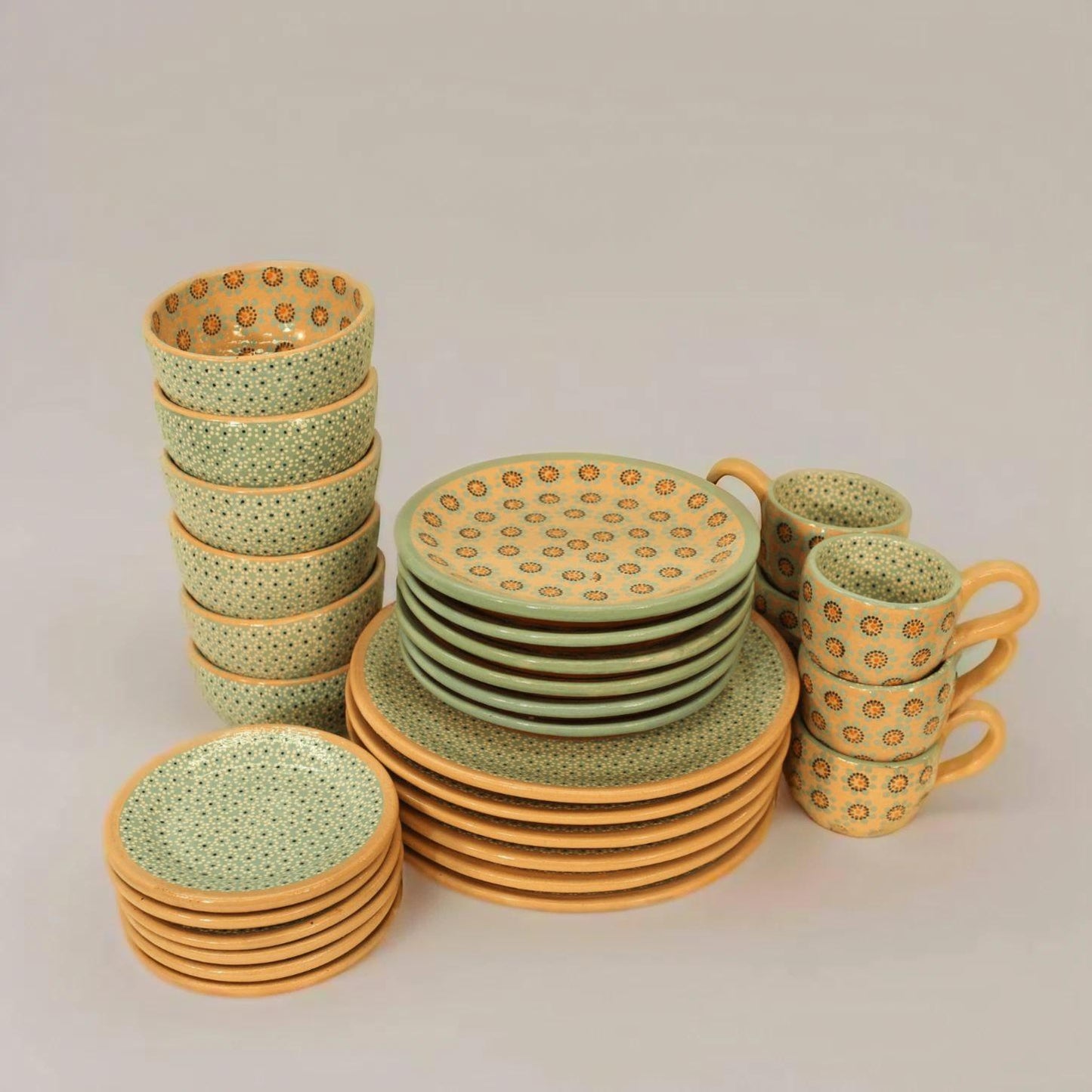 Limited Edition 30pc Handcrafted Ceramic Dinnerware Set (For 6 People)