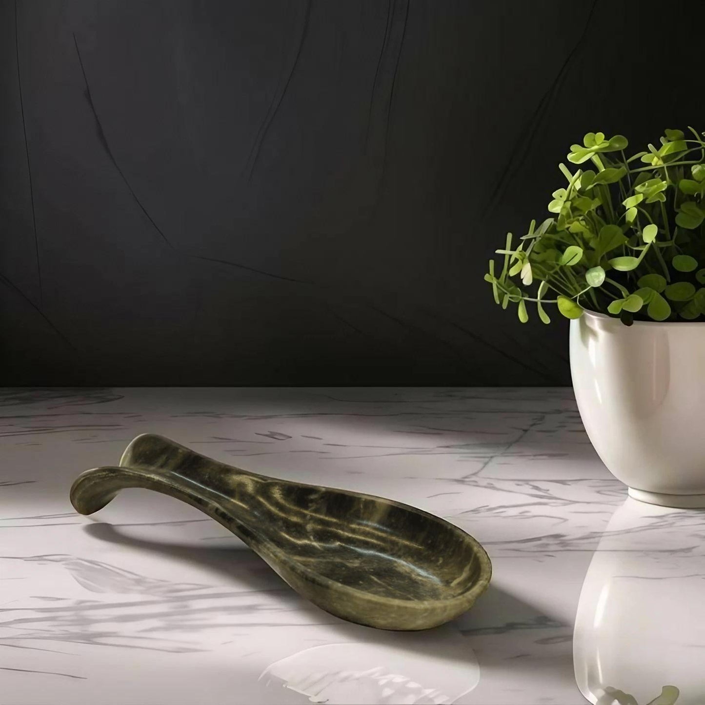 Black & White Marble Spoonrest
