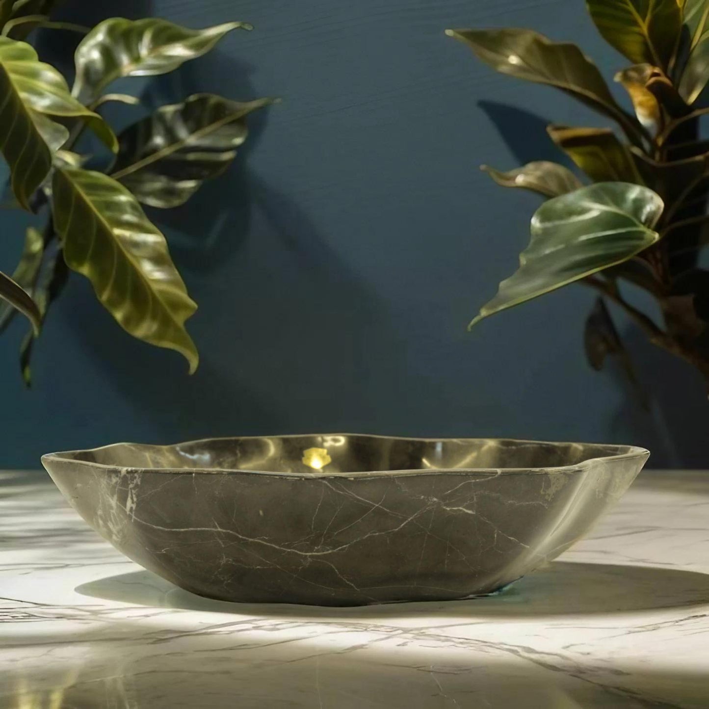 Black Sky Marble Centerpiece
