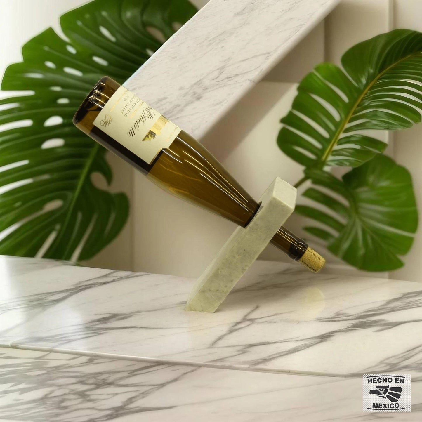 Grey Marble Wine Bottle Holder