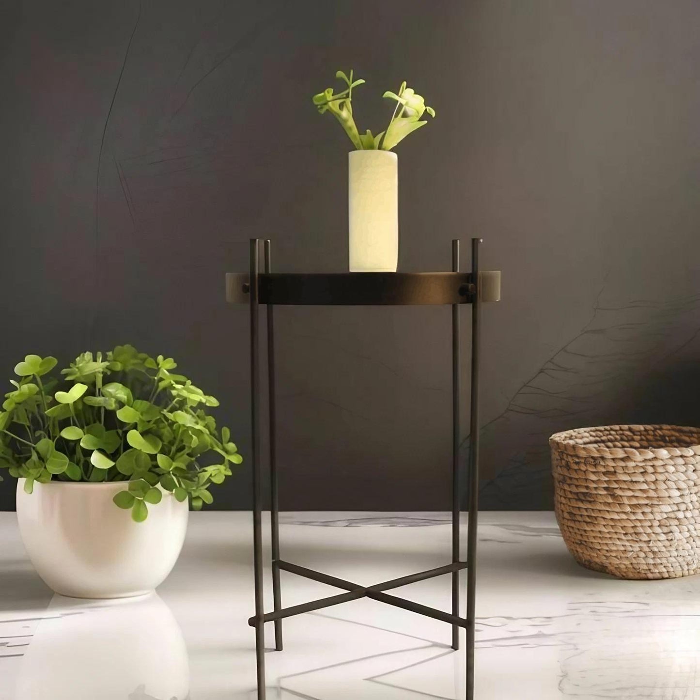 Beige Small Onyx Vase