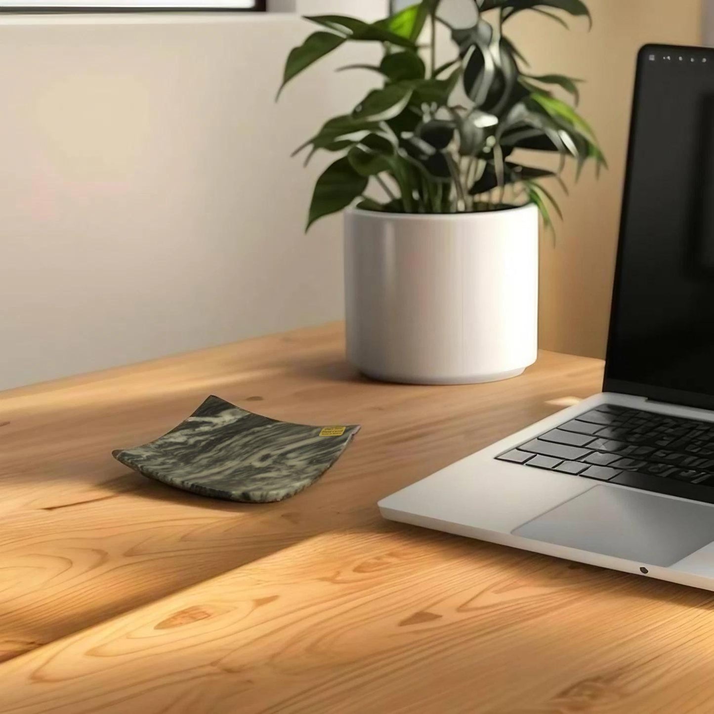 Black Marble Coaster-Tray