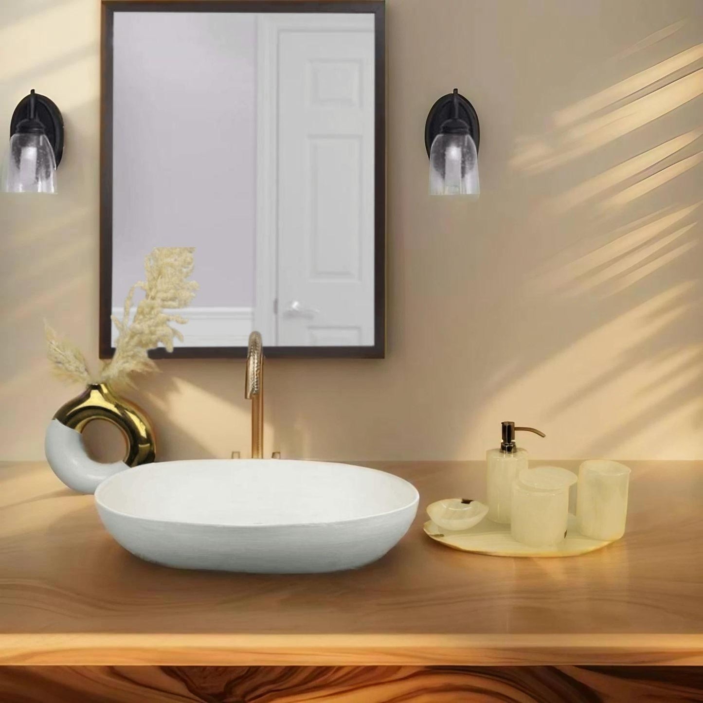 6pc Angelic Onyx Bath Accessory Set
