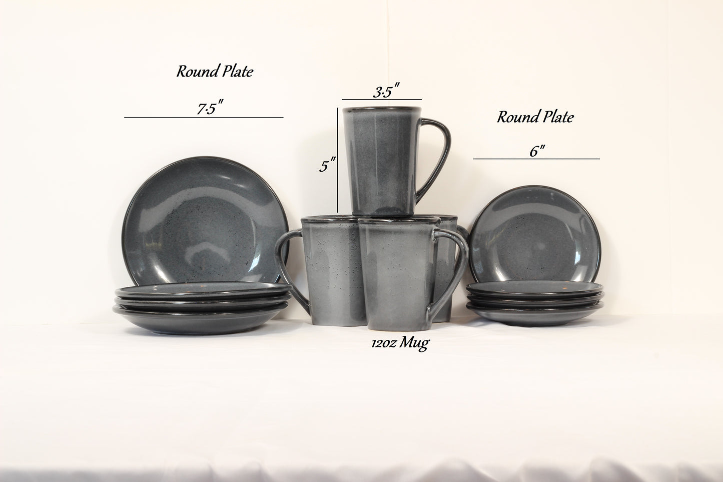 Anfora Denali Grey- Dessert Time Set